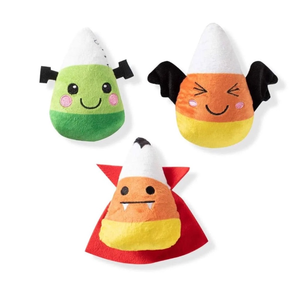 Fringe Spooky Creatures MINI MUTTSTER CANDY CORNS Halloween Pet Toys Monster